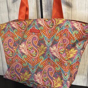 Vera Bradley Paisley Paradise Deluxe Family Beach Tote - NWOT